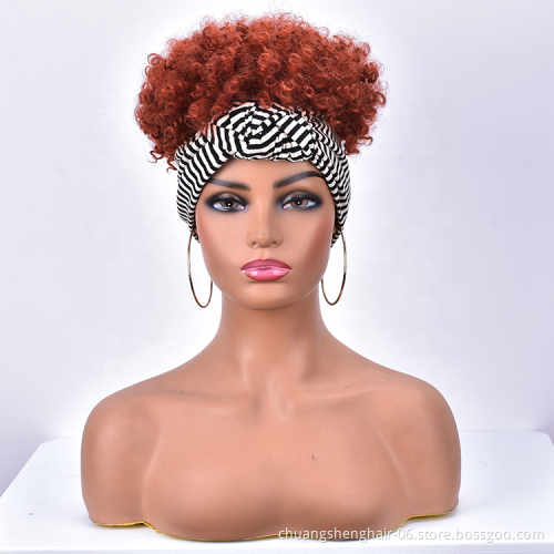 braided body water yaki blond deep wave wholesale for with attached kinky synthetic curly wigs for black women headband wig